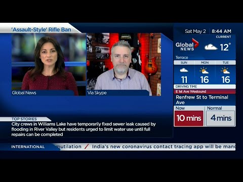 CCFR on BC Global Morning News - May 2, 2020