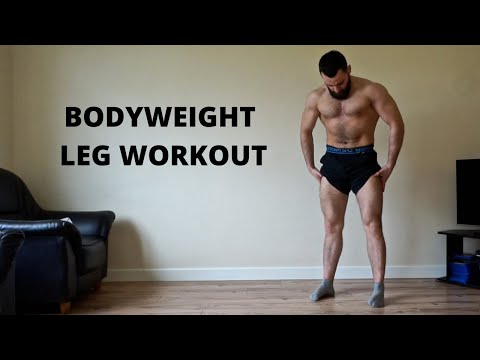 30 Min Bodyweight LEG Workout Follow Along - Follow Along Leg Workout At Home (NO EQUIPMENT)