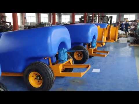 Tractor trailer type orchard air blast power sprayer produce line 800-2000 L