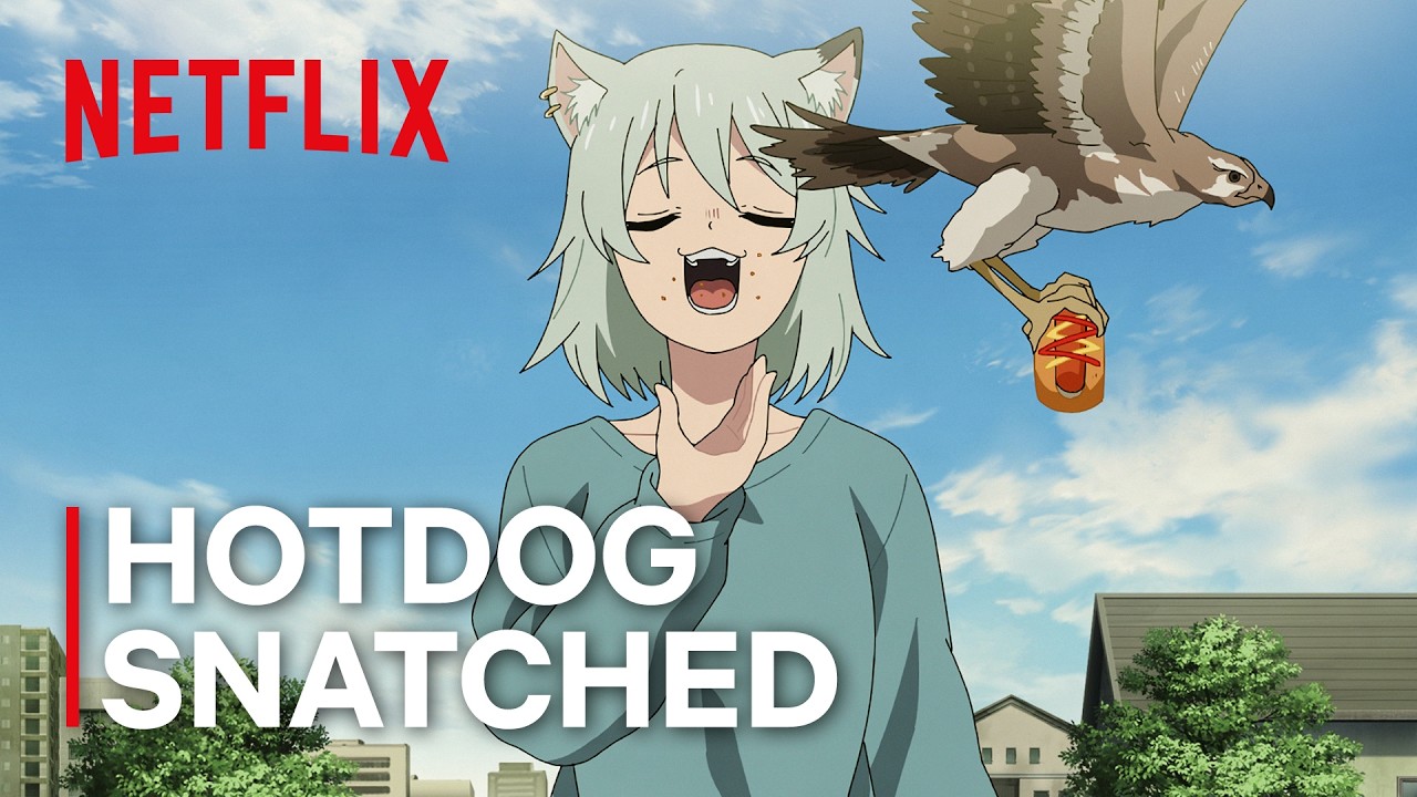 Cat vs Hawk | Chainsmoker Cat | Clip | Netflix Anime