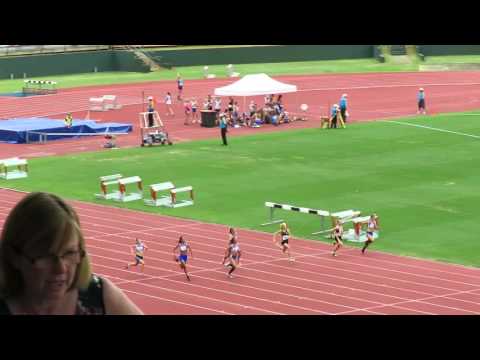 100M H5 14W Elly Buckholz 12.67 Qld School State Championships 2015