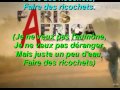 Des ricochets (Paris-Africa) Karaoké 