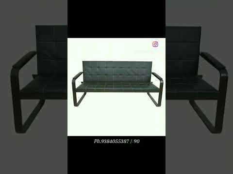 Iron gbm metal sofa chair for living room, bedroom (black)
