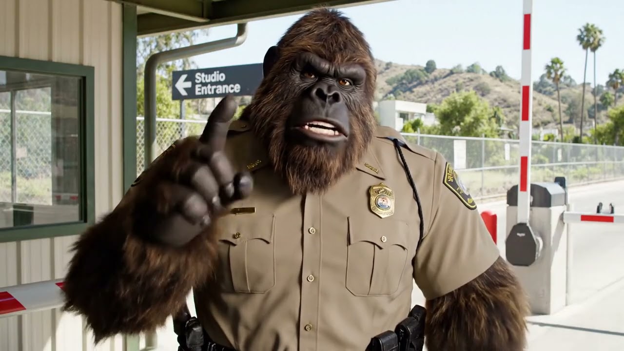 Bigfoot Guards the Studio Gate