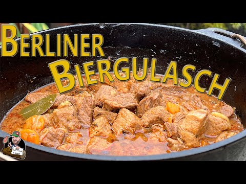 Berliner Biergulasch aus dem Dutch Oven// einfaches leckeres Gulasch Rezept// One Pot Gericht