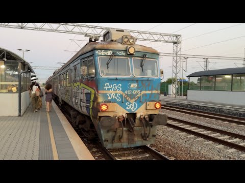 FULL SPEED ON AN AWESOME SOVIET SUBURBAN TRAIN! Riding BG Voz from Vukov Spomenik to Batajnica