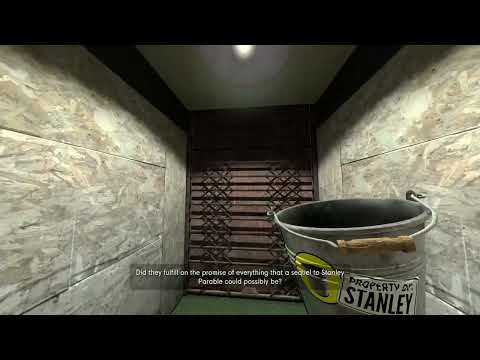Taking the bucket through the 'New Content' door - The Stanley Parable: Ultra Deluxe