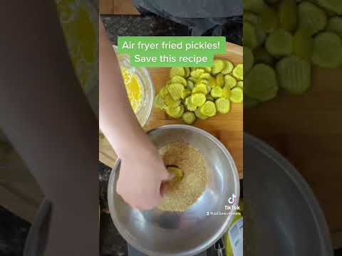 Air fried pickles!