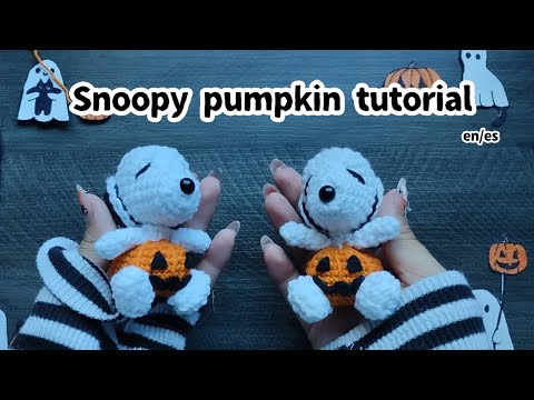 Snoopy Calabaza crochet tutorial