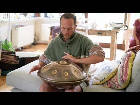 Taopan Handpan Mini 46cm - F#3 Equinox 15 played by LOUIS FOURBIRDS