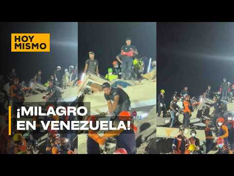Rescatan a dos sobrevivientes bajo escombros casi un mes después en Venezuela