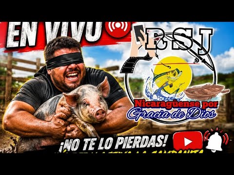 #RioSanJuan si lo agarra y se hecha al hombro el cerdo, se lo lleva San Miguelito, Expoferia Agropec