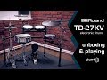 Roland TD-27 KV electronic drums unboxing & playing by drum-tec