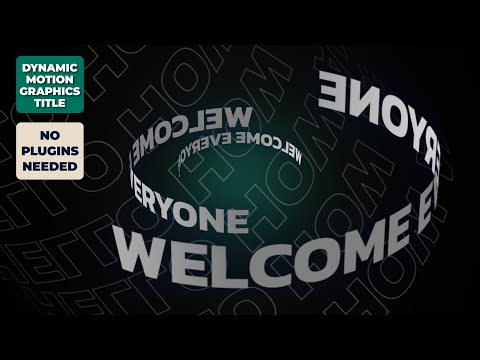 Create A Kinetic Title Animation Using Motion Graphics In After Effects!