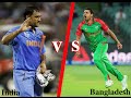 INDIA VS BANGLADESH cricket match in ICC World Cup.