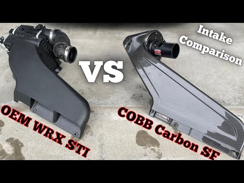 Intake Comparison OEM WRX STI vs COBB Redline Carbon SF