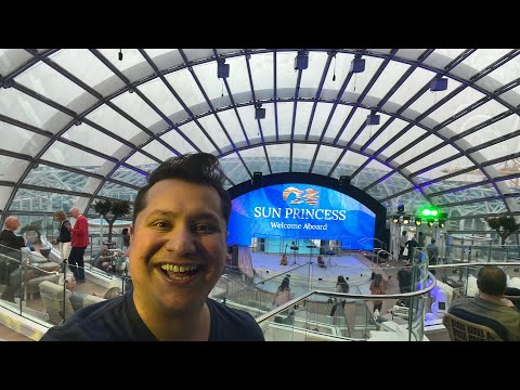 Thumbnail for LIVE SUN PRINCESS CRUISE SHIP TOUR | Embarkation Day First Impressions