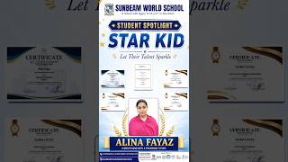 Alina Faraz – A Smart, Confident & Shining Star of Sunbeam World School ✨
