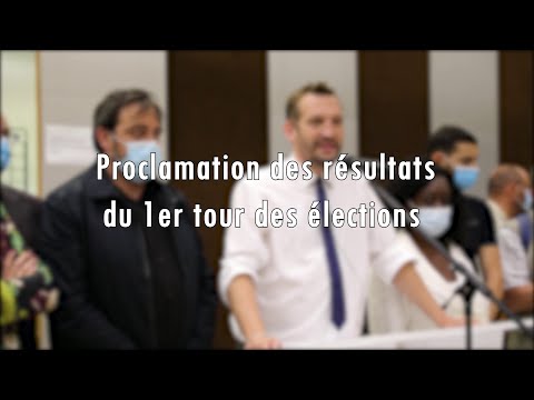 Proclamation résultats des élections départementales et régionales