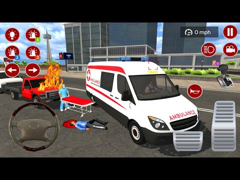 American Emergency Ambulance Van Driving Simulator - Android Gameplay