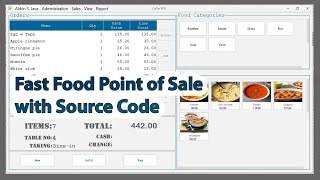 Java Project with Source Code (Fast Food Point of Sale)