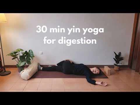 30 Min Yin Yoga for Digestion & Constipation | Acupressure + Gentle Belly Release