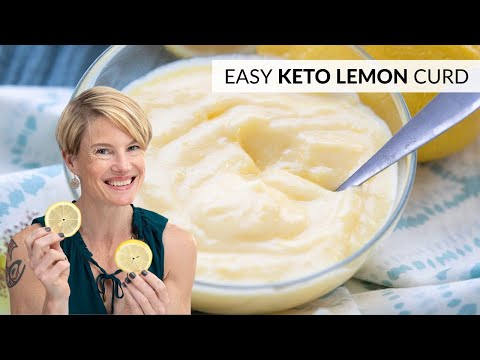You NEED to make this EASY KETO LEMON CURD - 4 ingredients and less than 1g carbs!