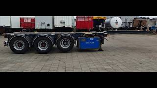 Semi-remorque porte-conteneurs D-Tec FT-43-03V Multi - All Connections - GenSet - LiftAxle - SAF Drum | Image 4 - Autoline