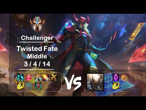 [4K] KR Challenger Middle Twisted Fate vs Pantheon Ep.1680