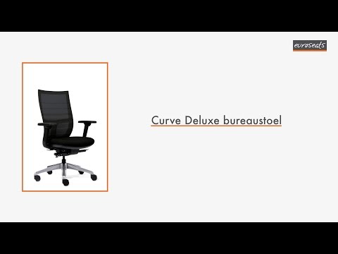 Een Bureaustoel Euroseats Curve deluxe 001 zwart koop je bij All Office Kuipers BV