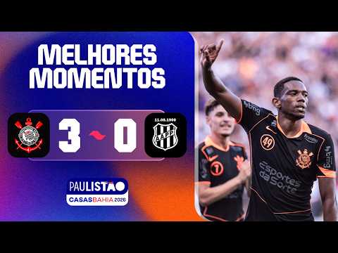 CORINTHIANS 3 X 0 PONTE PRETA | MELHORES MOMENTOS | 1ª RODADA | PAULISTÃO CASAS BAHIA