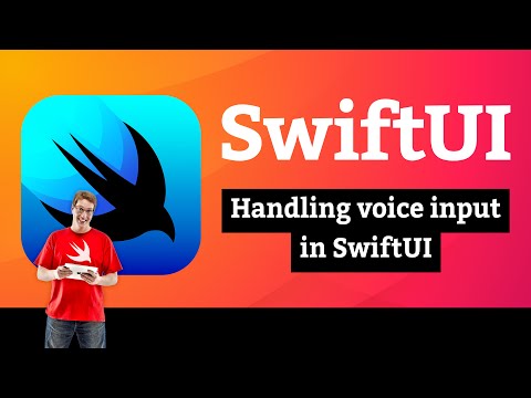 Handling voice input in SwiftUI – Accessibility SwiftUI Tutorial 4/7 thumbnail