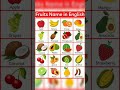 Learn Fruits Name With Pictures Colors Fruits Vocabulary