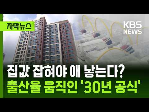[자막뉴스] 집값 잡혀야 애 낳는다? 출산율 움직인 '30년 공식' / KBS 2026.09.29.