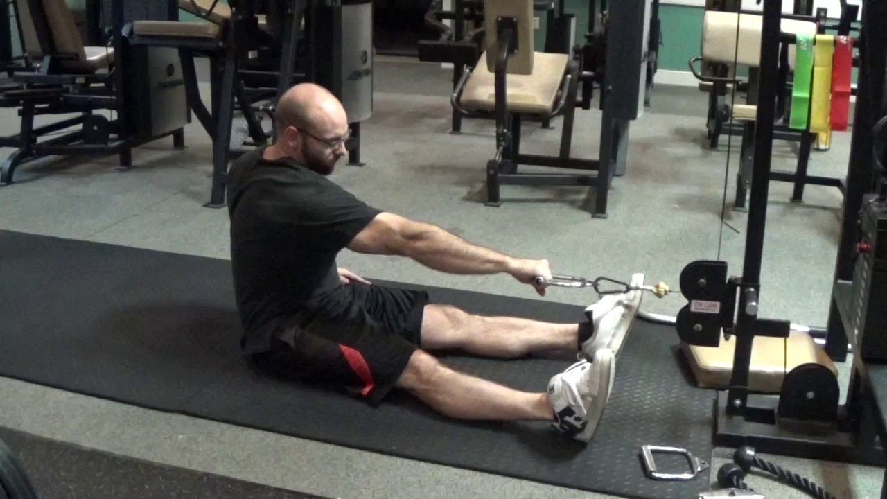 Back-Seated Single Arm Cable Rows with Rotation