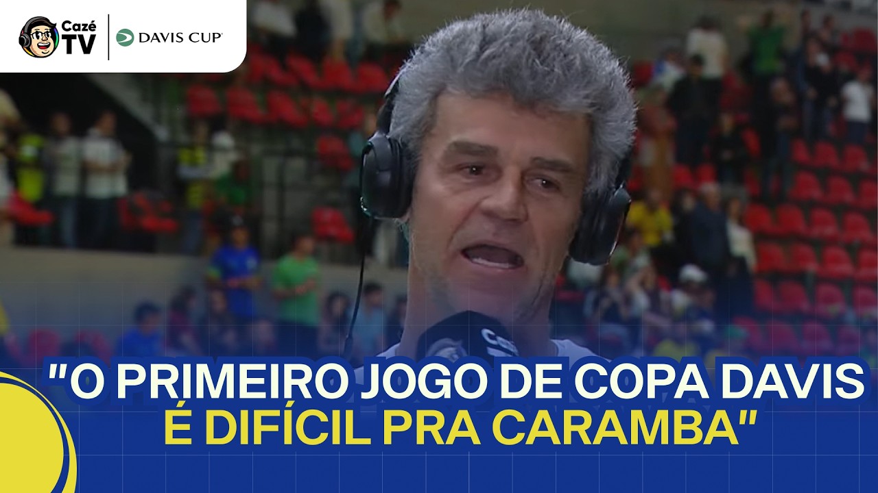 GUGA FALA SOBRE A EXPERIÊNCIA DE JOGAR A COPA DAVIS E BATE PAPO COM JOÃO FONSECA AO VIVO