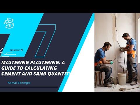Mastering Plastering A Guide to Calculating Cement and Sand Quantity