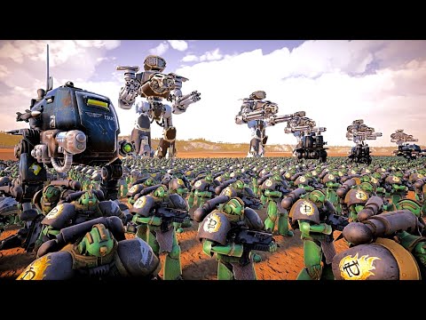 6,000,000 NURGLE vs SPACE MARINES Beach Defenses - Ultimate Epic Battle Simulator 2 | UEBS 2