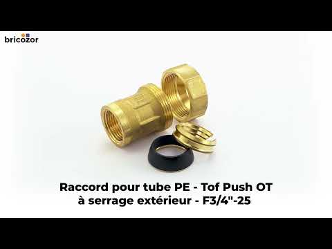 Raccord pour tube PE - à serrage extérieur - femelle - Tof Push OT EFFEBI