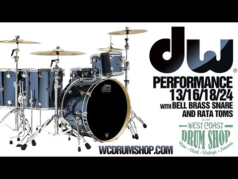 DW Performance Rock Kit 13/16/18/24 Chrome Shadow