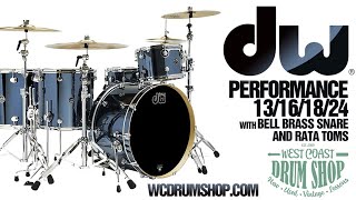 Video thumbnail for DW Performance Rock Kit 13/16/18/24 Chrome Shadow by West Coast Drum Shop