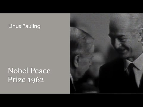 Linus Pauling: 1962 Nobel Peace Prize ceremony