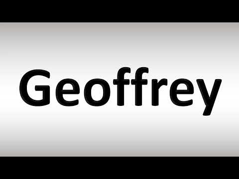 How to Pronounce 'Geoffrey' Correctly