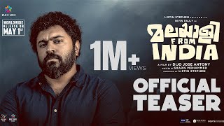 Malayalee From India Official Teaser  Dijo Jose An