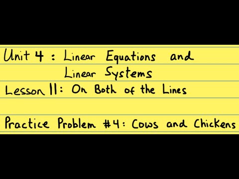 8th Grade Illustrative Mathematics: Gr. 8; U4; Lesson 11:  Practice Problem 4 with extensions