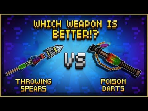 Throwing Spears VS Poison Darts - Pixel Gun 3D