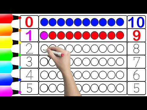 1234567890 | Learn to Read Numbers 1 to 10 Easy Step by Step for Kids | Ks Art