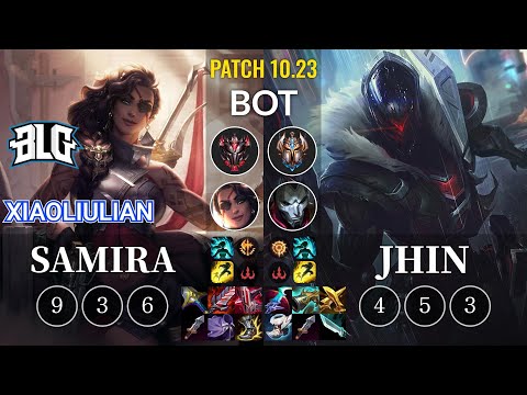 BLG xiaoliulian Samira vs Jhin Bot - KR Patch 10.23