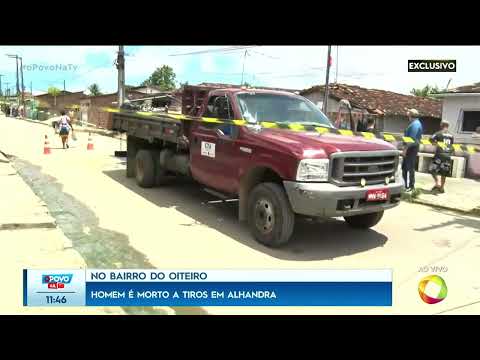 Homem é morto a tiros em Alhandra - O Povo na TV