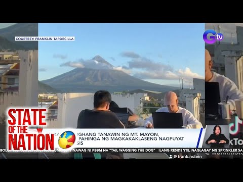 State of the Nation Part 3: Pagod ng mga estudyante nawala dahil sa view ng Mt. Mayon ; atbp.